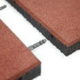 thumbnail image 3 of RevTime 20" x 20" Red Rubber Interlocking Floor Mats Anti-slip, Shock-absorbent 2 Pieces, 3 of 6