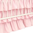 thumbnail image 5 of CATPAN Mini Crib Bed Skirt : 18" Drop Ruffles Crib Skirt Girl,3-Layer Crib Skirt for Nursery Decor,Mini Crib Skirt Easy to Change and Clean,Soft and Comfortable,28" W,52" L(Pink), 5 of 7