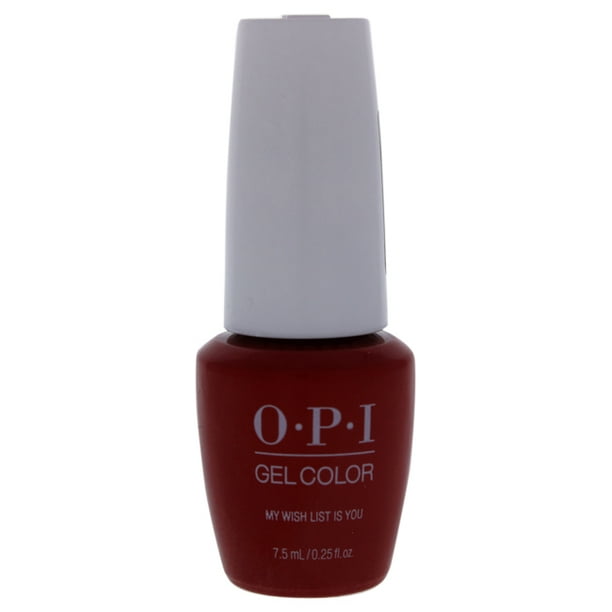 Opi Opi Gelcolor Gel Nail Polish My Wish List Is You 0 25 Fl Oz Walmart Com Walmart Com