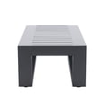 thumbnail image 2 of LebenLiebe Patio Side Table Aluminum Outdoor End Tables for Outside Small Rectangle Coffee Table Patio Furniture for Garden Backyard, Grey Frame, 2 of 5