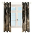 thumbnail image 3 of Blackout Curtains for Bedroom Vintage Western Cowboy Full Room Darkening Grommet Curtains for Living Room,Thermal Insulated Ombre Drapes, 3 of 7