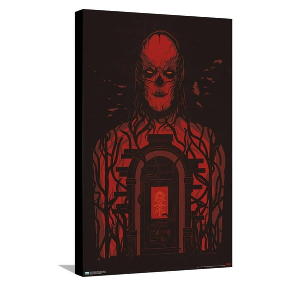 Netflix Stranger Things: Season 4 - Vecna Door Canvas Wall Poster, 14.725" x 22.375"
