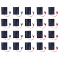 thumbnail image 1 of 20 Piezas Panel Solar Impermeable 5W 12V Paneles Epoxi Polisilicio Portátiles para Exteriores DIY, 1 of 8