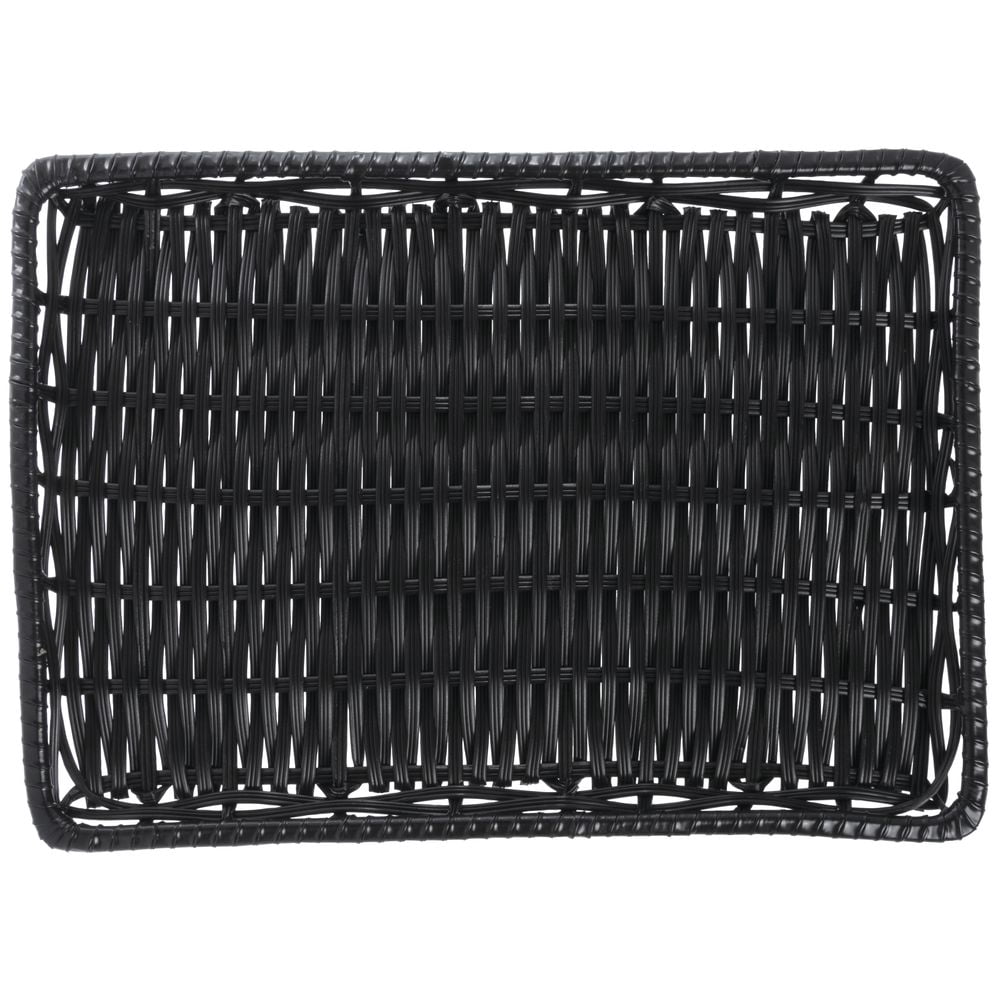HUBERT® Black Basket - 13"L x 18"W x 1"H