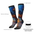 thumbnail image 5 of Picia Women Crew Soft Moisture-wicking Socks Cosmic Dog Starry Night Pattern Design Cotton Socks, One Size fit All, 5 of 9