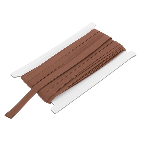 1/2 Inch Double Fold Bias Tape Continuous Bulk Bias Tape for Sewing, Seaming Quilting Hemming Binding Crafts (Coffee 12 Yards)