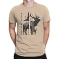 thumbnail image 2 of Be Wild Elk Graphic Men's Natural T-Shirt, 2 of 3