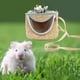 thumbnail image 3 of Bolsa cilíndrica para hámster, bolsa de transporte desmontable para ardillas y chinchillas. verde, 3 of 7
