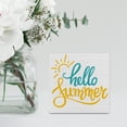 thumbnail image 5 of Zomyto 7"x7" Country Hello Summer Sun Wood Box Sign Decor Desk Sign Summer Quote Sun Wooden Box Block Sign, 5 of 5