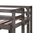 thumbnail image 6 of Harper & Bright Designs Wooden House Bunk Bed Twin Over Full Bunk Bed Floor Playhouse Bed for Bedroom, Antique Gray, 6 of 8