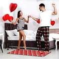 thumbnail image 4 of Buffalo Plaid Valentines Day Kitchen Rugs Set of 2,Valentine's Anniversary Wedding Holiday Love Hearts Decorative Floor Mats for Home Kitchen 17"x47"+17"x30", 4 of 7
