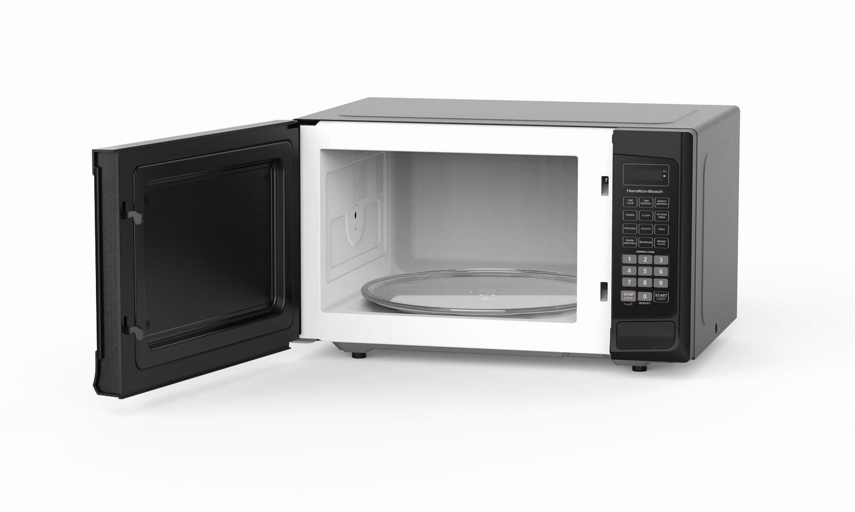 Hamilton Beach 1.1 Cu. ft. Compact Microwave, Black