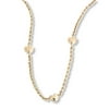 14kt Gold Triple Heart Rope Necklace
