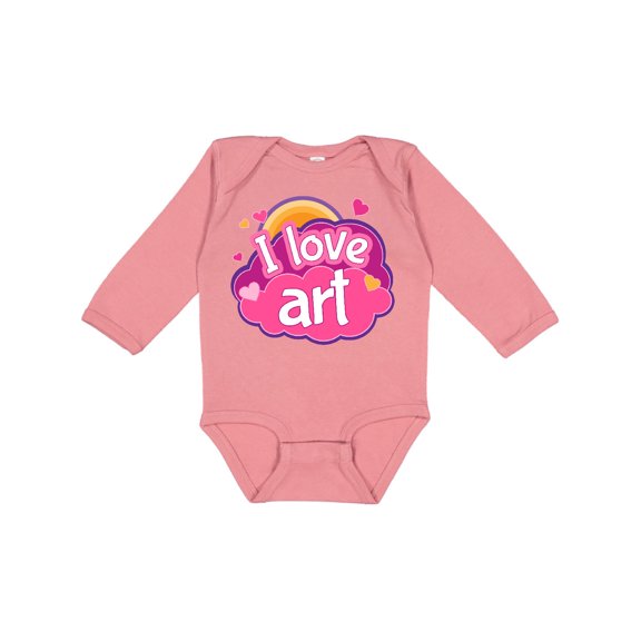 Inktastic Artist I Love Art Girls Long Sleeve Baby Bodysuit