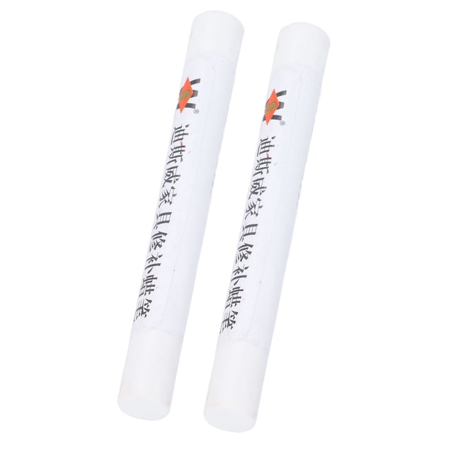 2 Piezas Kit De Reparación De Cera Para Muebles Crayón Para Reparar Arañazos En Muebles Y Gabinetes De Fácil De Usar 11x1.3 Cm