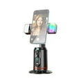 thumbnail image 1 of Mistaha Smart Auto-Follow Gimbal with 360° Endless Rotation, Face Tracking, AI Gesture Control, Phone Clip, 1/4 Screw, Double LED Lights, Built-in Lithium Battery - Black, 1 of 6