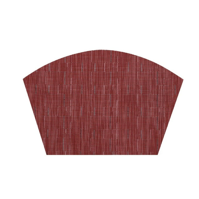Napperon en PVC Forme Irrégulière Napperon Maison Antidérapant Isolation Thermique Napperon Rouge Vin