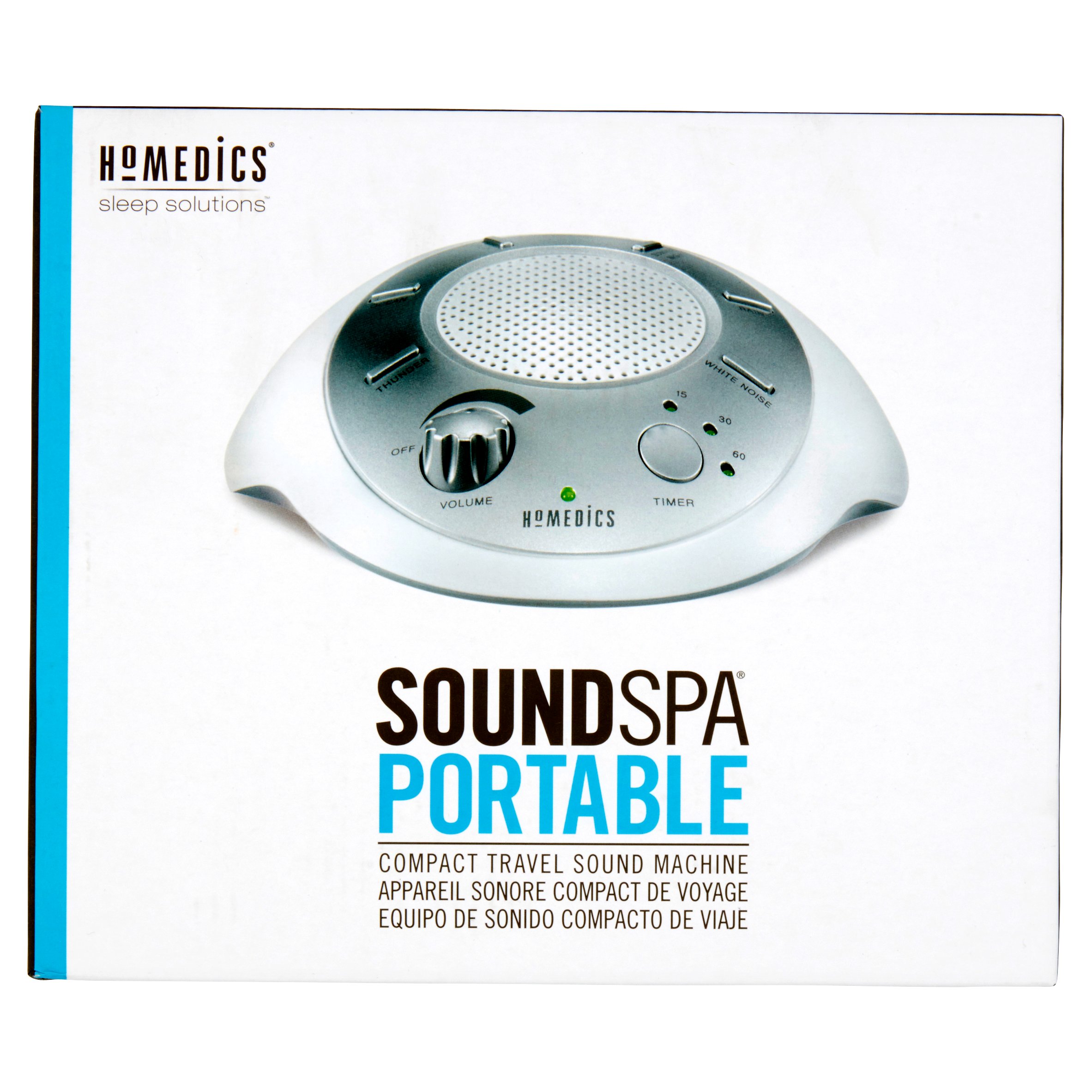 Homedics Sound Spa and White Noise Sound Machine, 6 Relaxing Nature Sounds, Sound Therapy for Home, Office, Nursery - image 21 of 30