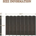Divider Folding Privacy Screen Freestanding Room Dividers 8 Panel 6ft