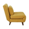 thumbnail image 5 of A&D Home Springfield Polyester Convertible Futon Chair, Yellow, 5 of 20