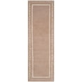 thumbnail image 2 of SAFAVIEH Bella Danita Plain Dotted Bordered Wool Runner Rug, Beige/Ivory, 2'3" x 11', 2 of 7
