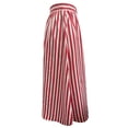 thumbnail image 4 of 1950s Skirts for Women Vintage Striped Midi Skirt High Waist A-Line Flared Skirt Office Casual Knee Length Stripes Skirts L, 4 of 6