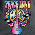 thumbnail image 3 of CafePress - Peace Love & Music T Shirt - Women's Traditional Fit Dark T-Shirt, 3 of 4