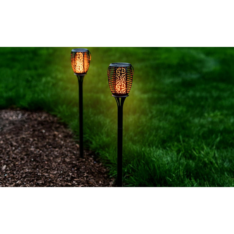 Solar Powered LED Torch Light for Patio, Deck & Yard