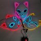 thumbnail image 4 of Máscara Con Luz Led Demon Slayer Halloween Disfraz Kimetsu No Yaiba Anime Cosplay Zorro Gato Xishao Juguetes, 4 of 4
