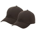 thumbnail image 2 of Xijirk Solid Twill Baseball Cap Structured Curved Brim Adjustable Headwear for Custom Embroidery Outdoor Sports Daily Casual Activities,Coffee,One Size, 2 of 4