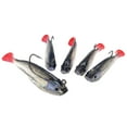 5 Pack Fishing 3D Eyes Soft Fishing Hook Fishing Outdoor Fishing Tool