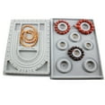 thumbnail image 1 of 4Pcs Bead Design Board Bracelet Design Board Flocked Bead Board Necklace Beading Jewelry Organizer Tray DIY Making Tray, 1 of 7