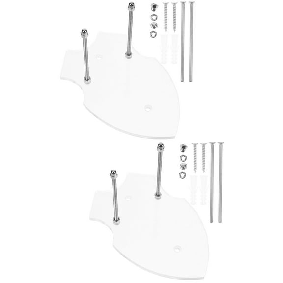 MLINS 2pcs Skateboard Rack Skateboard Wall Mounted Hanger Skateboard Display Stand Acrylic Skateboard Holder