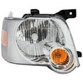 thumbnail image 4 of For Ford Explorer 2006 2007 2008 2009 2010 Headlight Passenger Side | Clear | Amber | Plastic | CAPA Certified | Replacement For FO2503220 | 6L2Z 13008 AA, 4 of 5