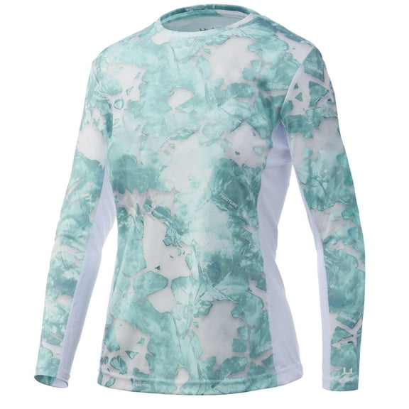 Icon X Mossy Oak Fracture Long Sleeve (Mossy Oak Seafoam, X-Small)