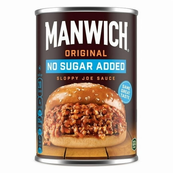 Manwich Original No Sugar Added Sloppy Joe Sauce, 15 oz. (Pack of 4)
