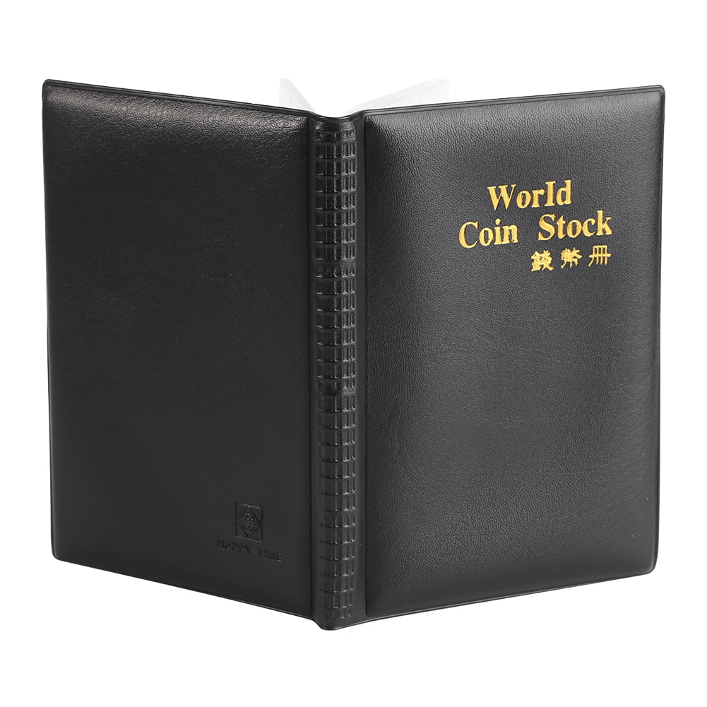 Coin Collection Supplies Book Holder 120 Pockets 10 Pages World Coin