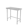 thumbnail image 1 of Stainless Steel Table, 18"x36"x35" Utility Work Tables, Commercial Kitchen Prep Table with Open Base Single Tier, for Restaurant, Garage, Workshop, Silver, 1 of 7