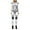 White, variant on Aayomet Jumpsuits For Women Casual Women Skeleton Robot 3D Printing Bodysuit Zipper Back Full Body Bodysuit,White M