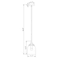 thumbnail image 4 of Magno 7.1 in. 1-Light Indoor Brass Finish Pendant Light, 4 of 4