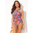 thumbnail image 3 of Swimsuits for All Women's High Neck Wrap One Piece Swimsuit, 3 of 6