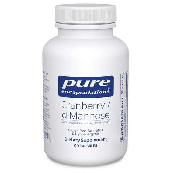 Pure Encapsulations Cranberry D-Mannose - Supports Urinary Tract Health* - With Cranberry Fruit Solids - Vegan & Non-GMO Dietary Supplement - 90 Capsules