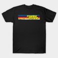 thumbnail image 1 of Turbo Rider Cyberpunk Post-Apocalyptic Synthwave Action Art Unisex T-Shirt, sizes up to 3XL, 1 of 4