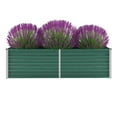 thumbnail image 1 of vidaXL Jardinière Surélevée de Jardin en Acier Galvanisé 160x40x45 cm Vert, 1 of 4