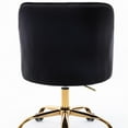 thumbnail image 6 of Swivel Chair, Swivel Shell Chair for Living Room/Bed Room, Modern Leisure office Chair, Black, 6 of 7