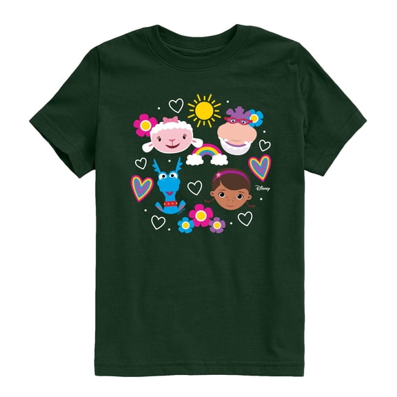 Doc Mcstuffins - Grid - Youth Boys Short Sleeve Graphic T-Shirt