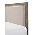 thumbnail image 4 of Tufted Grey Fabric Headboard for Queen Size Bed, Featuring Nailhead Trim and Wooden Bedroom Set, 4 of 5