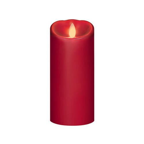 Sterno Home IGFT88207CB00 LED Flameless Candle, Red, 3 x 7In