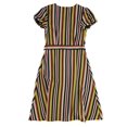thumbnail image 2 of bar III Womens Striped Wrap Dress, Yellow, X-Small, 2 of 2