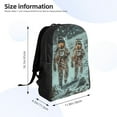thumbnail image 4 of Cauagu Astronauts On Lunar Mission Print Backpacks,Travel Daypack Casual Laptop Backpack Bookbag Fits 15 Inch Computer for Men Women, 4 of 8